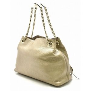 Gucci Chain Logo Soho Bag Shoulder Leather
